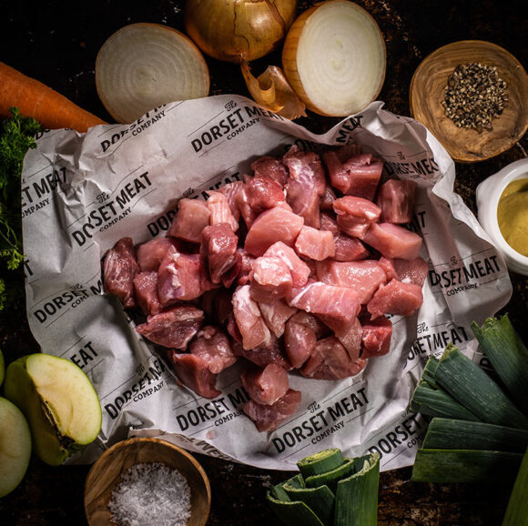 diced pork meat free range