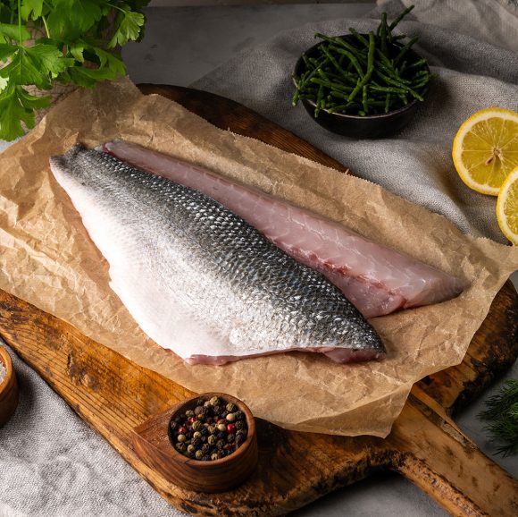 Sea Bass Fillets, Sustainably Farmed (2 x 140g-170g)
